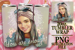 Unique horizons 20oz tumbler wrap, Woman Product Image 1