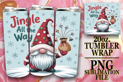 Joyful Reflections 20oz tumbler wrap, Holiday Gnome Product Image 1