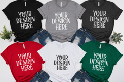 Christmas Family Matching Flat Lay T-Shirt Mockups Product Image 1