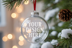 Acrylic Christmas Ornament Mockup , christmas ornament mocku Product Image 1