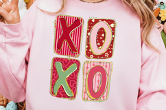 Preppy XOXO Valentine PNG, Pink Red Heart Coquette Design Product Image 2