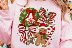 Retro Christmas Png, Trendy Christmas png, Merry Christmas Product Image 2