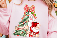 Sorta Merry Sorta Santa PNG, Brushtroke Christmas Tree Art Product Image 1
