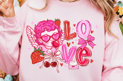 Cupid Valentine Png, Love Png, Preppy Coquette Sublimation Product Image 3