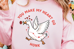 You Make My Heart Go Honk Png, Valentine Goose png Product Image 2