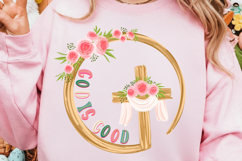 God Is Good Floral PNG, Christian Bible Verse Design, Bible Product Image 1