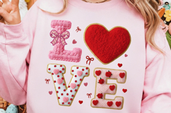 Faux Yarn Crochet Love Valentines Day PNG Product Image 2