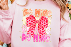 Be Mine Png, Brushstroke Valentine Png, Coquette Valentine Product Image 1