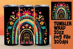Shadowed Chroma: Sublimation Tumbler Art on Black Product Image 1