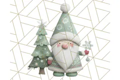 Cozy Winter Gnome Clipart PNG, Christmas Gnome Clip Art Product Image 3