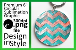 Shimmering Stripe Pattern Round Design Product Image 1