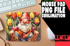 Summer Bloom Flower Gnome Mouse Pad Product Image 1