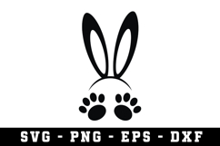 Bunny Ear &amp; Face SVG | SVG Cut files | Cricut Product Image 1