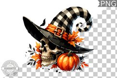 Halloween Skull Sublimation - Clipart PNG Design Product Image 1