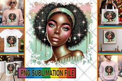 Unique TOTE BAG Art PNG, Afro Girl Product Image 1