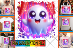 Unique TSHIRT PNG Gift Ideas, 3D Cute Ghost Product Image 1