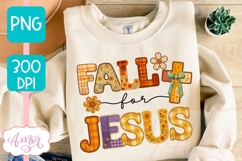 Fall for Jesus shirt PNG for sublimation, Christian shirt Product Image 2