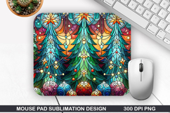 Christmas Tree Mouse Pad Sublimation,Christmas Mouse Pad PNG Product Image 1