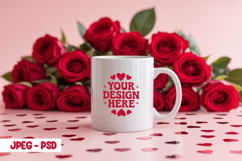 Valentine Rose Mug PSD JPEG Mockup Product Image 1