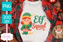 Cute Christmas PNG design, Elf squad PNG sublimation Product Image 4