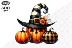 Halloween Pumpkin Sublimation - Clipart PNG Design Product Image 1