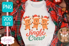 Funny Christmas PNG design, JIngle Crew PNG sublimation Product Image 2