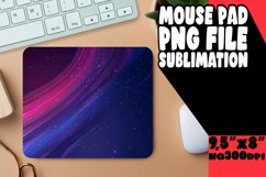 Gradient Mouse Pad with Vibrant Sublimation Design Product Image 1