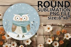 Lovely Round Design for Coasters , Winter Product Image 1