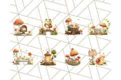 Whimsical Woodland Animal Village PNG Clipart Fantasy Forest Product Image 3