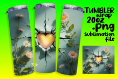DYNAMIC 20oz Tumbler Artwork , 3D Heart Product Image 1