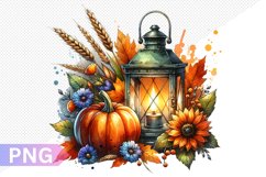 Autumn Harvest Pumpkin Sublimation - Pumpkin Clipart Design Product Image 1