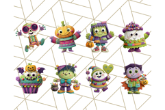 Colorful Halloween Clipart PNG, Cute Kids &amp; Candy Clip Art Product Image 3