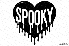 Spooky Heart Svg | Halloween Svg | Svg Cut Files Product Image 1