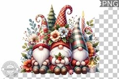 Christmas Gnome Sublimation - Clipart PNG Design Product Image 1
