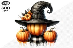 Halloween Pumpkins Sublimation - Clipart PNG Design Product Image 1