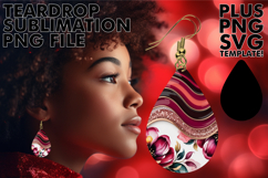 Cute Teardrop Earrings Designs, Pattern Product Image 1