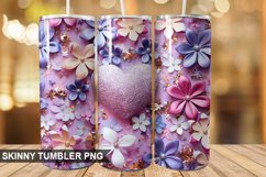 3D Valentine's Day Tumbler Design | Sublimation Wrap 20 Oz Product Image 1