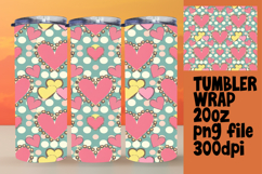GREAT GIFT 20oz Tumbler Wrap , Heart Product Image 1