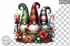 Christmas Gnome Sublimation - Clipart PNG Design Product Image 1