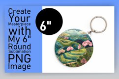 Scenic 3D Summer Round Design Sublimation Product Image 1