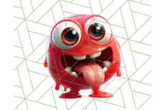 Slime Monster Clipart, Colorful Goo Graphics Png Product Image 3