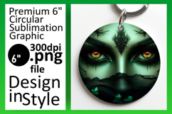 Sophisticated Circle PNG Car Coaster , Horror Halloween Product Image 1