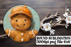 Luminous Round Designs Sublimation, Gingerbread Product Image 1