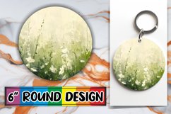 Floral Wonder Sublimation Circle Design Nature&#039;s Art Product Image 1