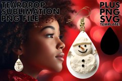 Whimsical Winter Snowman 3D Earrings Product Image 1