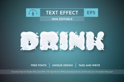 Liquid Milk Editable Text Effect, Graphic Style Product Image 4