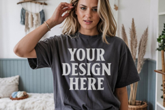 Comfort Colors 1717 Pepper T-Shirt Mockup Product Image 1