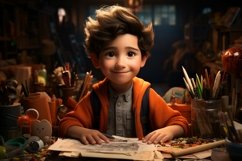 3D Character Boy Textile_Designer with relevant environment Product Image 1