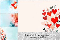 Heart Valentines Background Love Wallpaper Blank Backdrop_59 Product Image 1