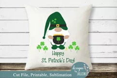 St. Patrick's Day Gnome SVG, png, eps, sublimation, print Product Image 3